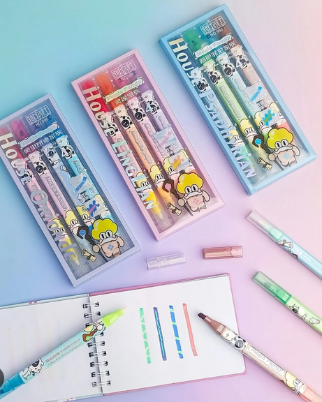magic color glitter highlighter dual highlighter set of 4