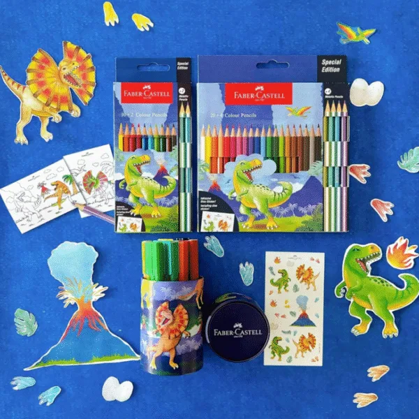 faber castell colour grip colour pencils dino verson 12 & 24 shades