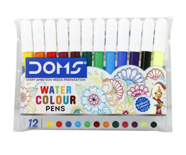 doms water colour pens half size 12shades