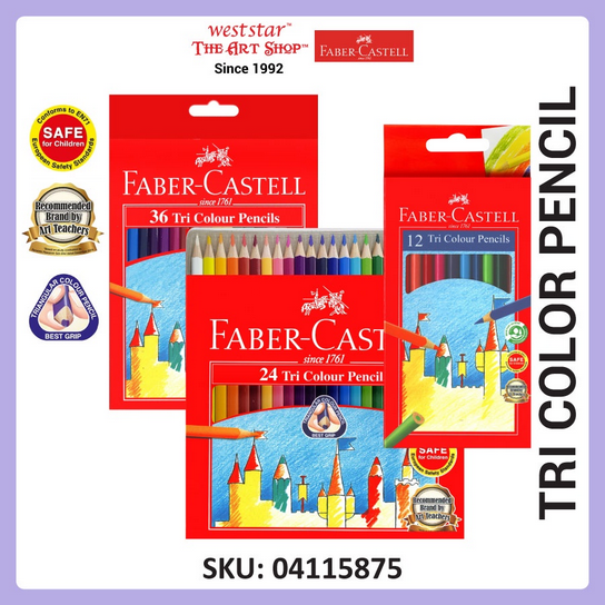 faber castell classic colour pencil long size 12/24/36 shade