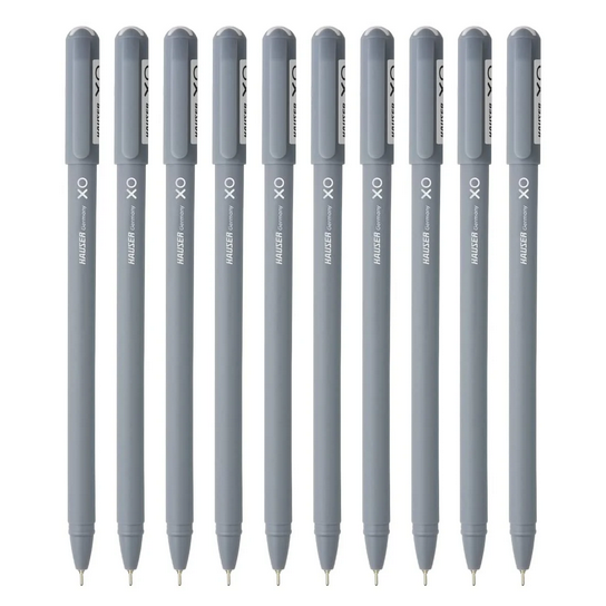 hauser xo ball pen black ink pack of 10