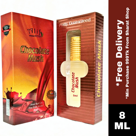 Alif attar chocolate musk roll on perfume 8ml