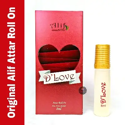 Alif attar D Love roll on non alcoholic perfume 8ml