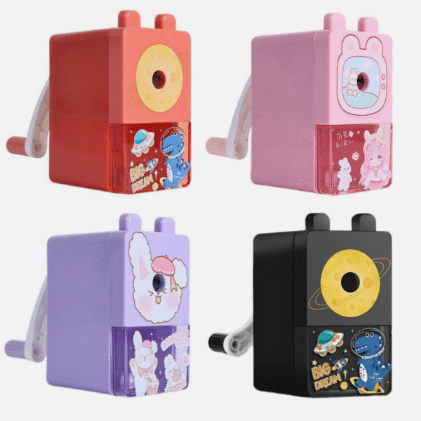 student cartoon pencil sharpener hand cranked automatic pencil sharpener labor saving single hole pencil sharpener stationery