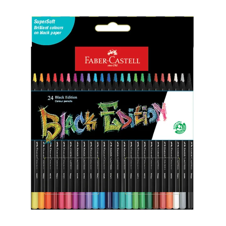 faber castell black edition color pencil 12 & 24 shade