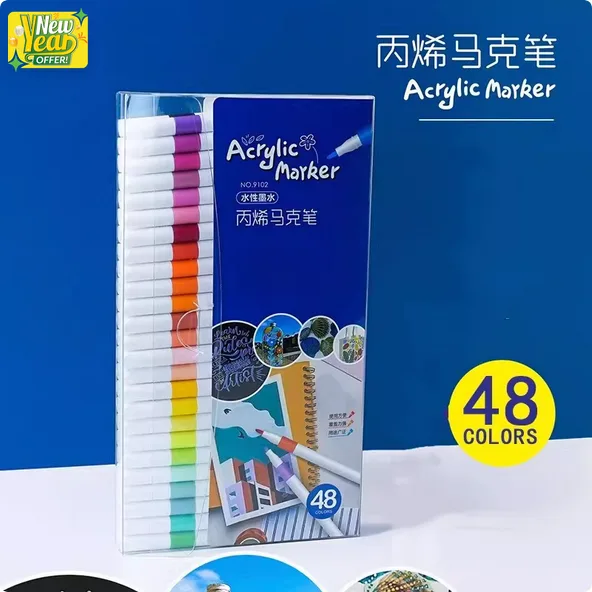 acrylic paint marker pens, acrylic brush pens for rock painting, stone, ceramic, glass, wood, canvas