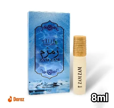 Alif attar Zam Zam roll on non alcoholic perfume 8ml