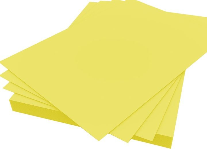 Pastel Yellow Kraft Card Paper A4 120 GSM 20 Sheets | Premium Cardstock for Crafts & Printing