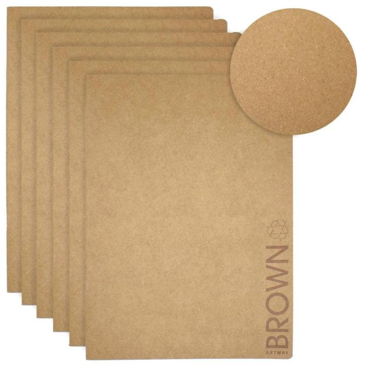 brown kraft art card 10 sheets a4 size perfect thickness for printing drawing painting and crafting