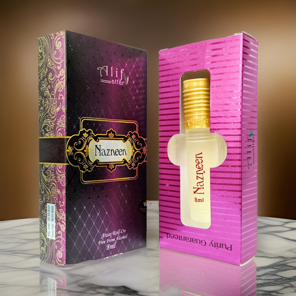 nazneen long lasting roll on non alcoholic perfume 8ml