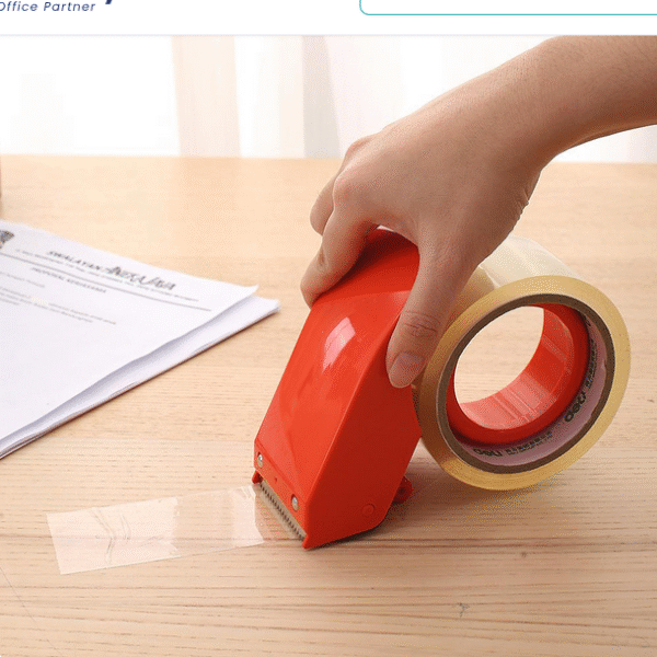 Deli E801 Packing Tape Dispenser Carton Sealer Heavy Duty Tape Cutter for Packaging