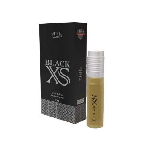 Alif attar black xs roll on non alcoholic perfume 8ml