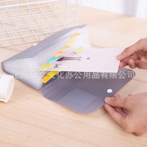 deli 5561 a6 sized mini expanding file designed for organizing small documents like receipts, bills, coupons, and cards