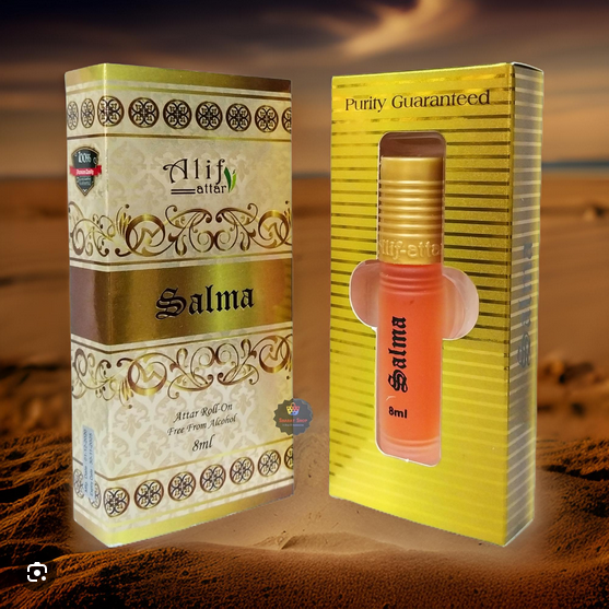 Alif attar salma roll on non alcoholic perfume 8ml