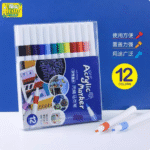 acrylic paint marker brush pens for rock painting, stone, ceramic, glass, wood, canvas