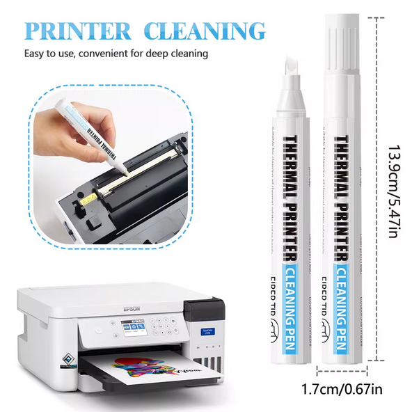 1pcs print head cleaning pen electronic face single thermal label bar code machine print head cleaning and maintenance alcohol cleaning tool