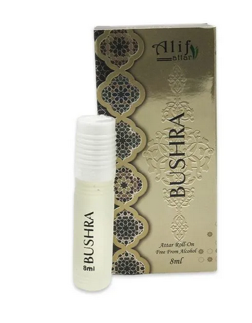 Alif attar bushra roll on non alcoholic perfume 8ml
