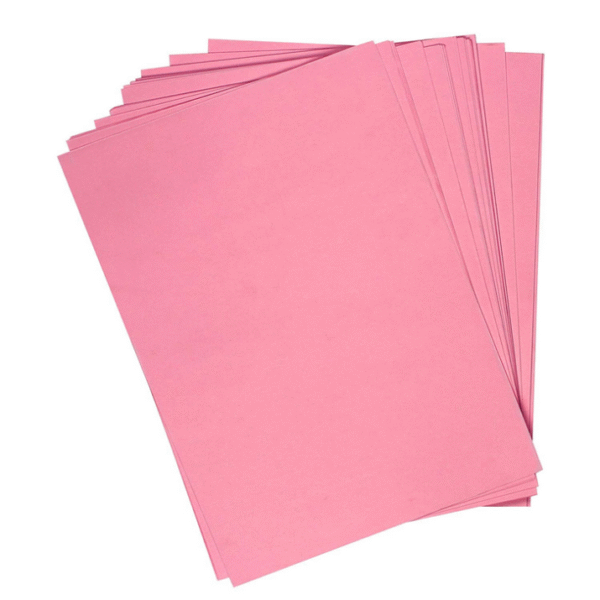 Baby Pink Superfine Art Card Paper 20 Sheets | Smooth Surface Craft & Greeting Card Paper