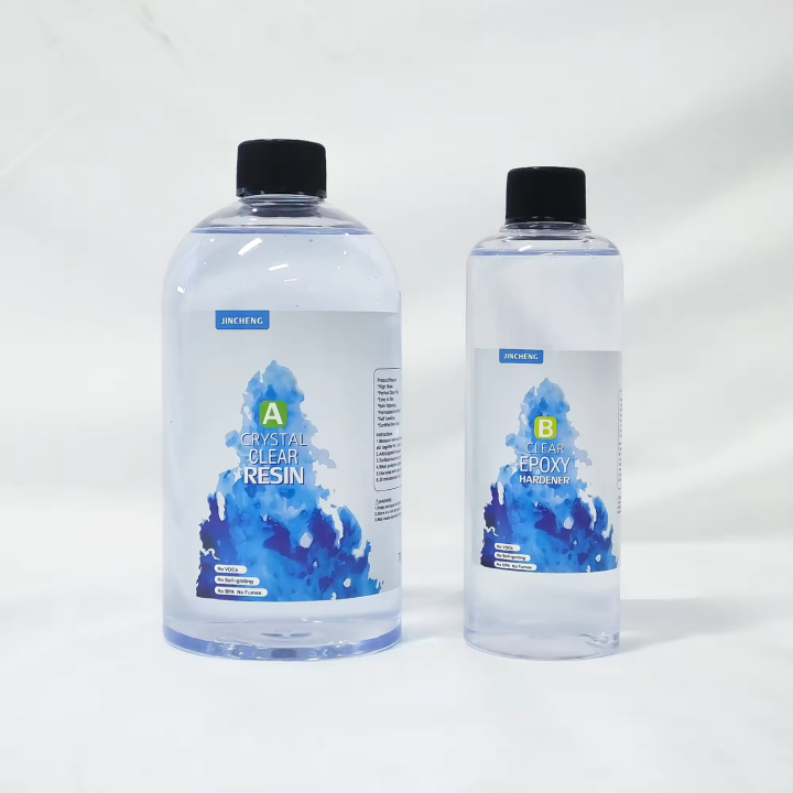 Crystal clear Epoxy Resin with Hardener 3:1 Fast Cured, Ultra Clear Finish River, Liver-edge & Wood Tables 1kg