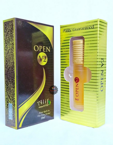 Alif attar open v2 roll on non alcoholic perfume 8ml
