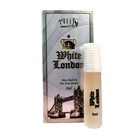 Alif attar White London roll on non alcoholic perfume 8ml