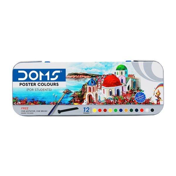 DOMS Poster Colour Paint 12 shade 10ml