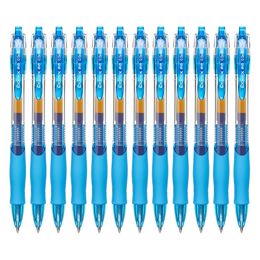 comix gp108 retractable gel pens with blue ink 0.5mm 12 pcs