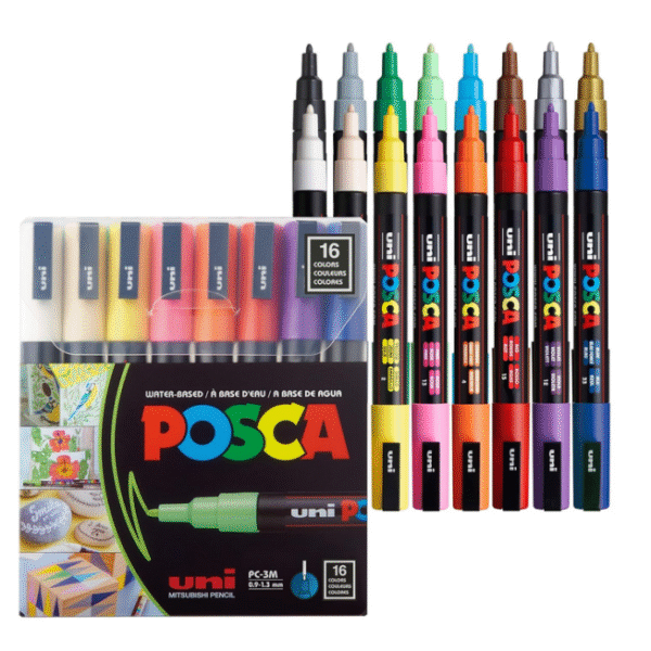 POSCA Marker pen 16 Color set  PC-3M 0.9-1.3mm
