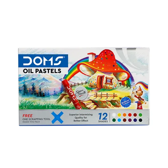 doms oil pastels 12 colour box for artists