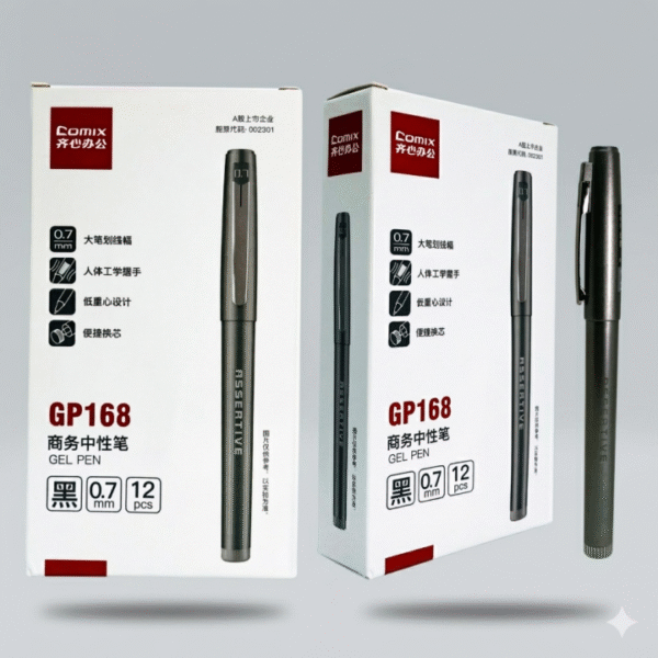 comix gp168 business needle quick drying gel pen 0.7mm