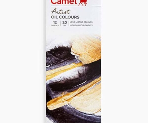 camel artist's oil color box 20ml tubes 12 shades