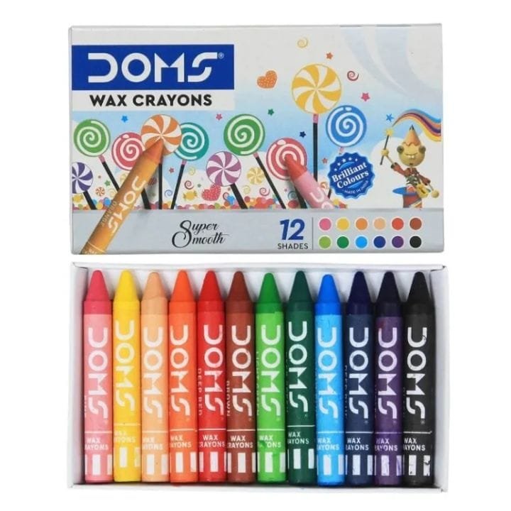 Doms Wax Crayon 12 colors