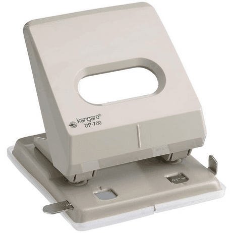 kangaro dp 700 desk essentials 2 hole heavy duty metal paper punch