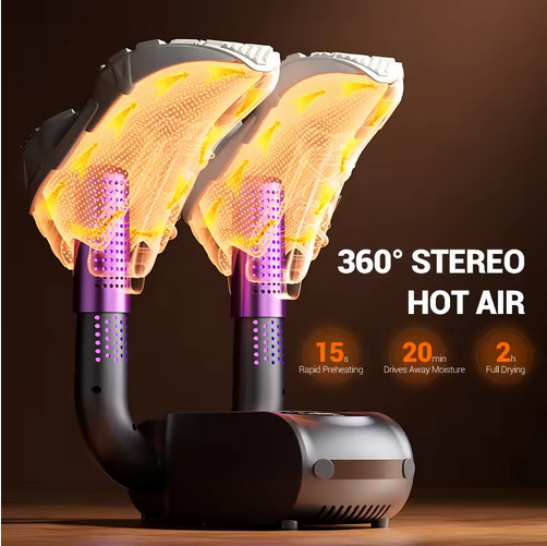 new intelligent timing portable shoe dryer multifunctional folding winter smart shoes dryer slippers electric uv boot heater