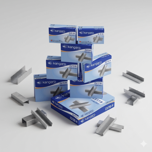 kangaro staples all sizes no.10 , 24/6 , 23/8 , 23/10 , 23/13 , 23/15 , 23/17 , 23/20
