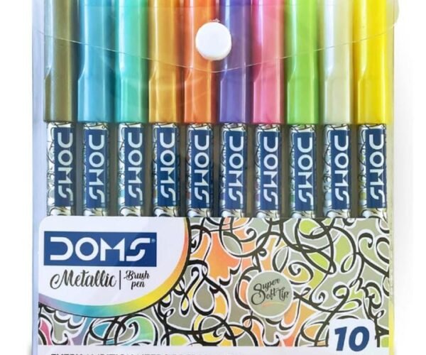 doms metallic brush pen 10 shades
