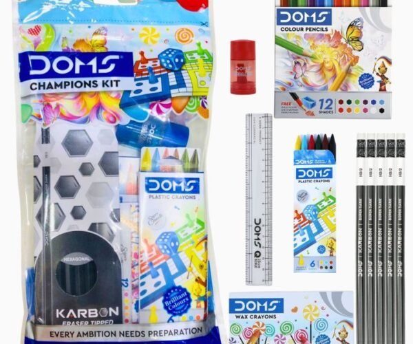 doms champions kit 6pcs art set for kids education, painting, drawing & arts