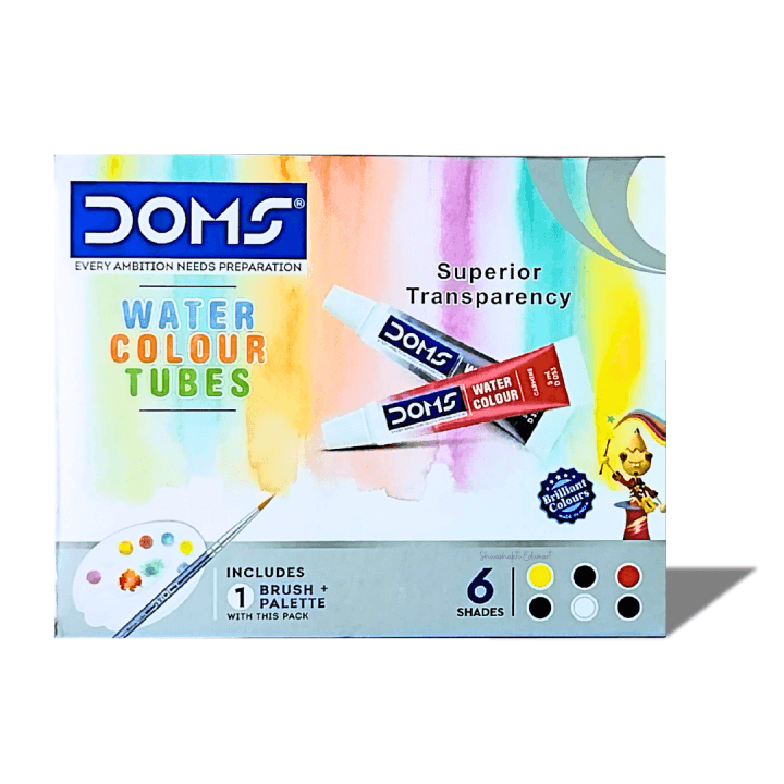 doms water colour tube 6 shades