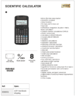 deli ed417pr scientific calculator (same as 991es)