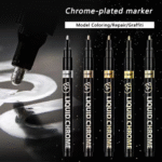 metal mirror chrome plated pen model coloring pen nail art graffiti pen hand made repair touch up pen electroplated paint pen