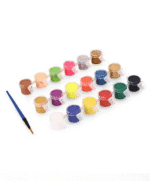 doms tempera color 6, 12 & 18 shades with brush
