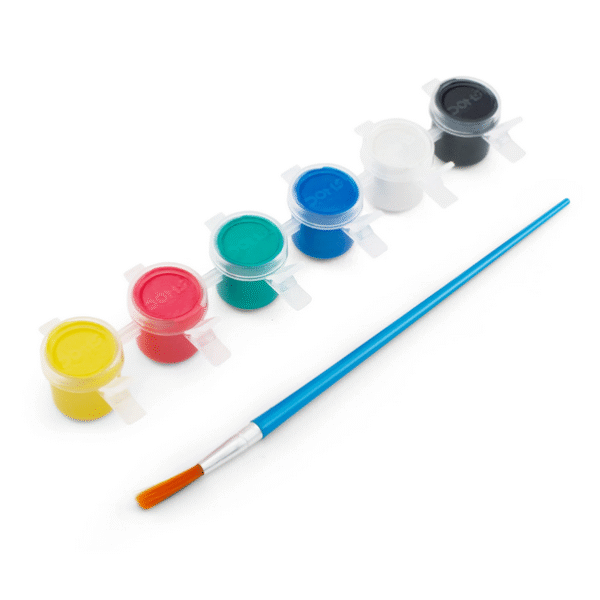 Doms Tempera Color 6 shades with Brush