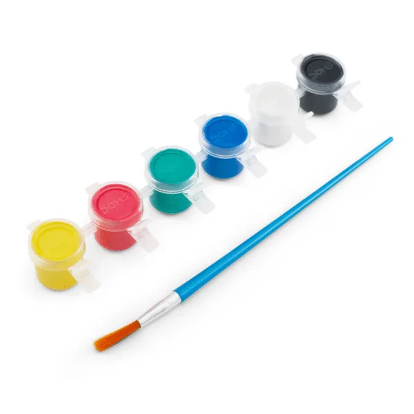 Doms Tempera Color 6 shades with Brush