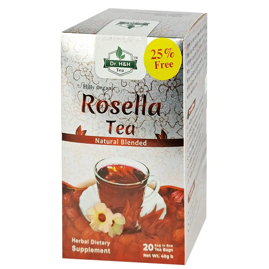 dr. h&h organic pahari rosela tea 40gm 20 tea bag