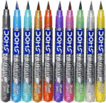 doms metallic brush pen 10 shades