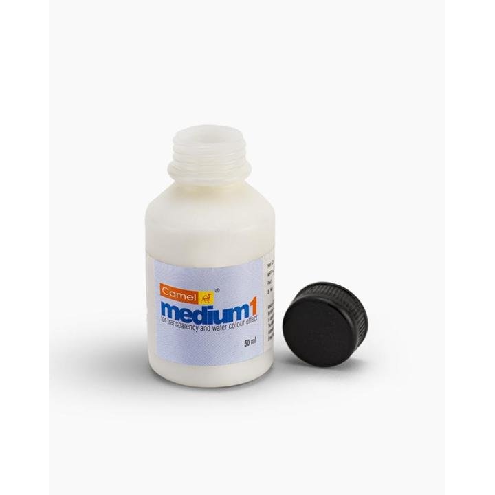 Camel Fabrica Medium 1 50ml – Transparency Medium for Fabric Painting & Watercolor Effects