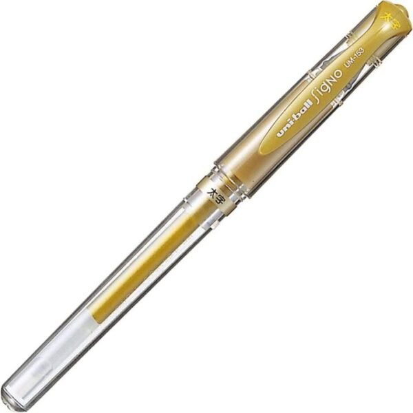Uni-ball Signo Broad UM-153 Gel Pen 1.0mm | Gold Metallic Ink Pens