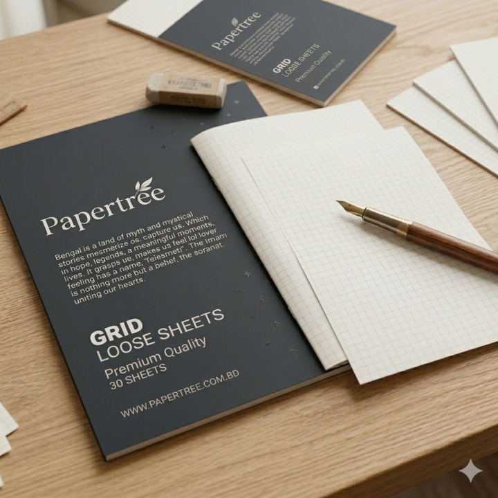Grid Loose Leaf Paper 110 GSM off White
