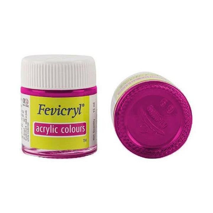 Fevicryl Acrylic Color 15ml Magenta – Rich Pigment Acrylic Paint for Canvas, Craft & DIY Projects
