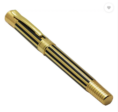 Dikawen Premium 8038 Gold Plated Fountain Pen | Designer Metal Body Gift Pen